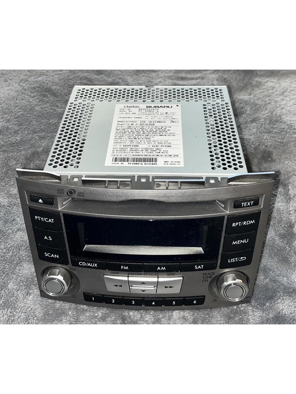 2010 2011 2012 2013 Subaru Legacy & Outback CD MP3 Player AM/FM Radio Oem